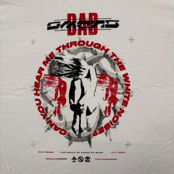 Bad Omens Can You Hear Me Through The White Noise Rock White T-Shirt Size 3X - Picture 2 of 4